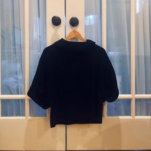 COS Drapey Soft Neck Short Sleeve Jumper NWOT